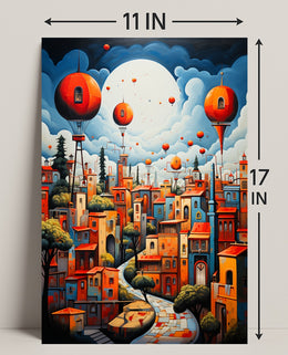 Dreamscape Cityscape Poster