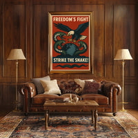 FreedomS Fight Strike The Snake Poster