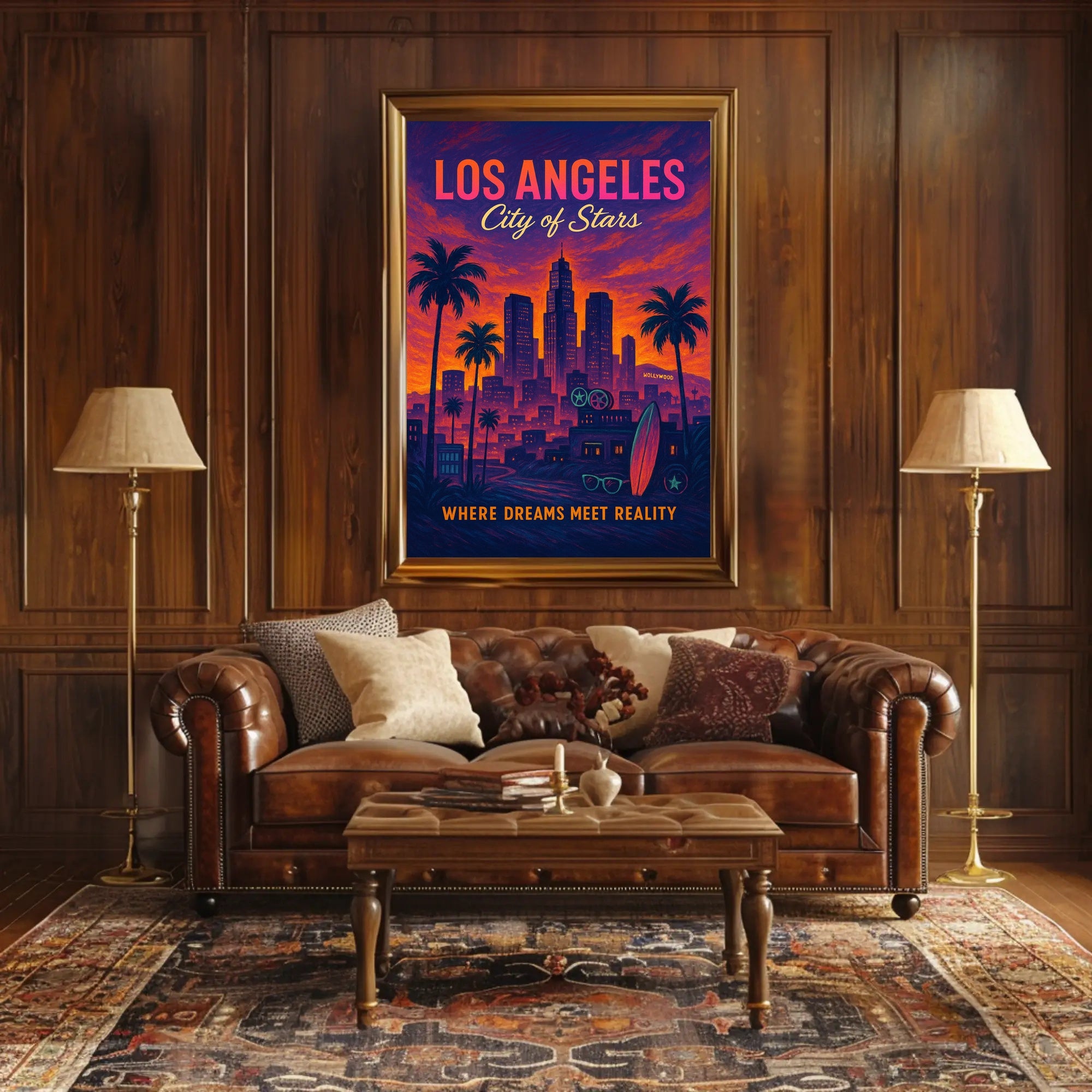Los Angeles Dreamscape: Enchanting Cityscape Urban or Cityscape Poster