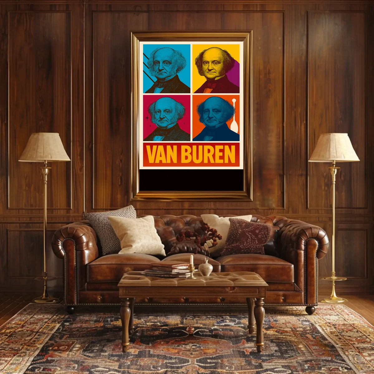 Van Buren Pop Art Tribute Poster