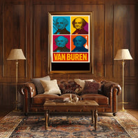 Van Buren Pop Art Tribute Poster