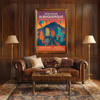 Discover Albuquerque Poster PosterGoat