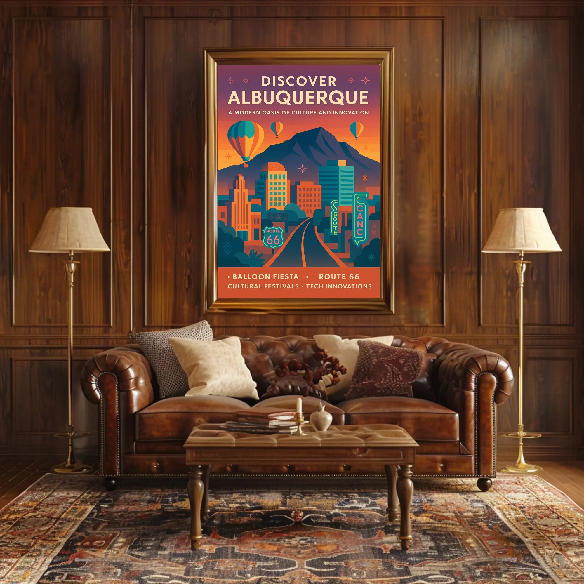Discover Albuquerque Poster PosterGoat