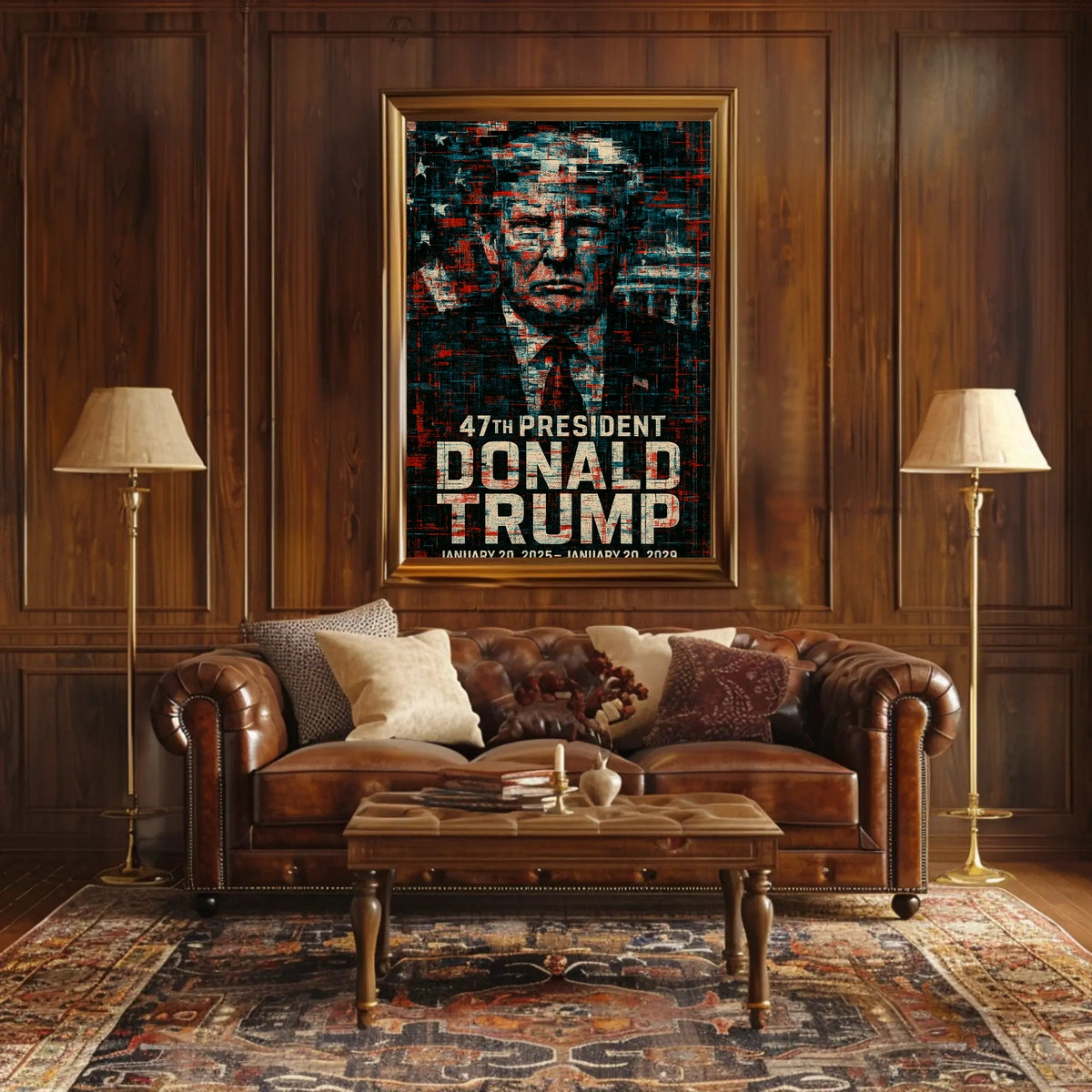 Donald Trump The Mosaic of Resilience Poster