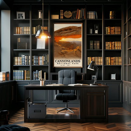 Canyonlands National Park Majestic Arch Adventure Travel Poster