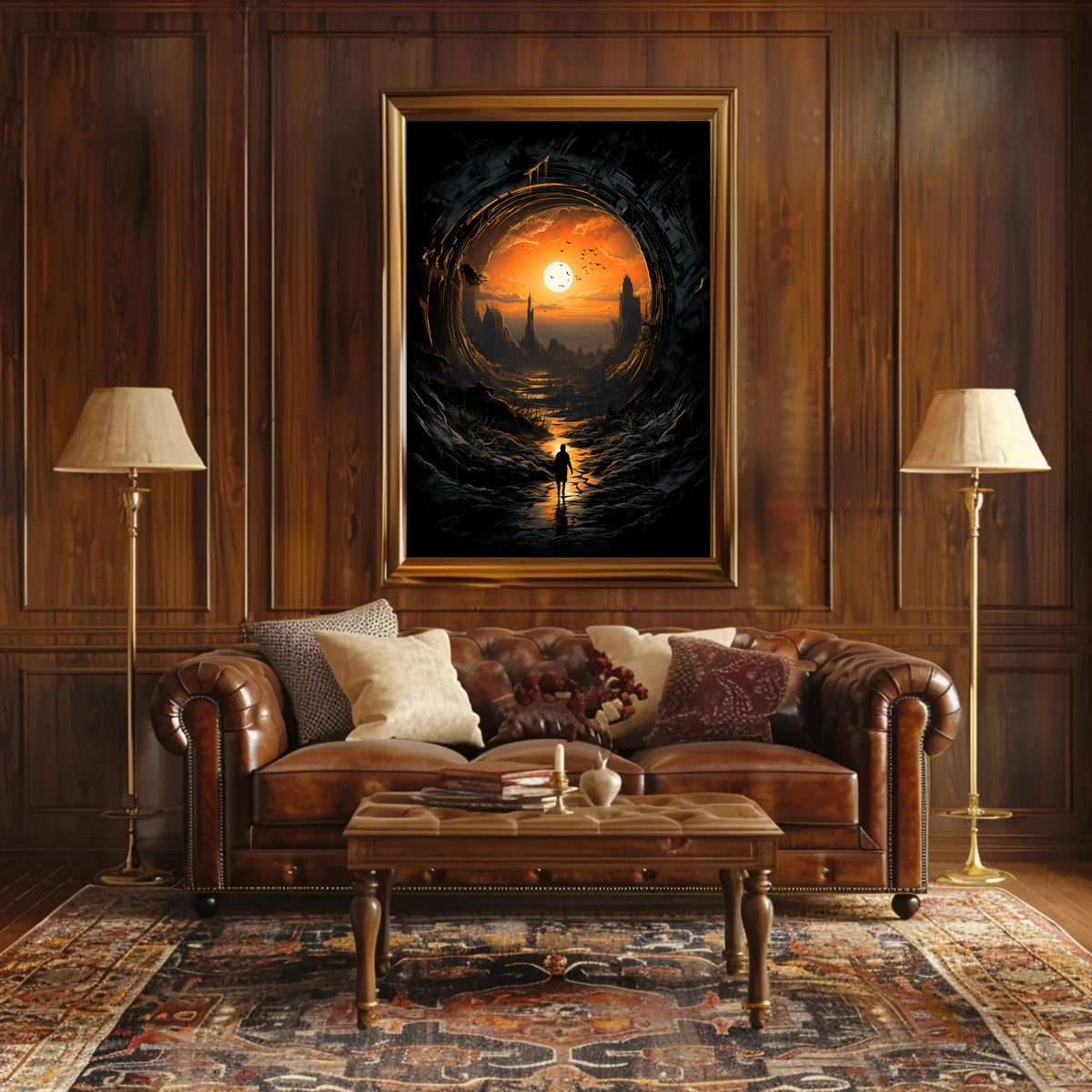 Eerie Journey Surreal Landscape Fantasy or Mythology Poster