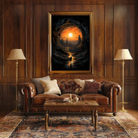 Eerie Journey Surreal Landscape Fantasy or Mythology Poster