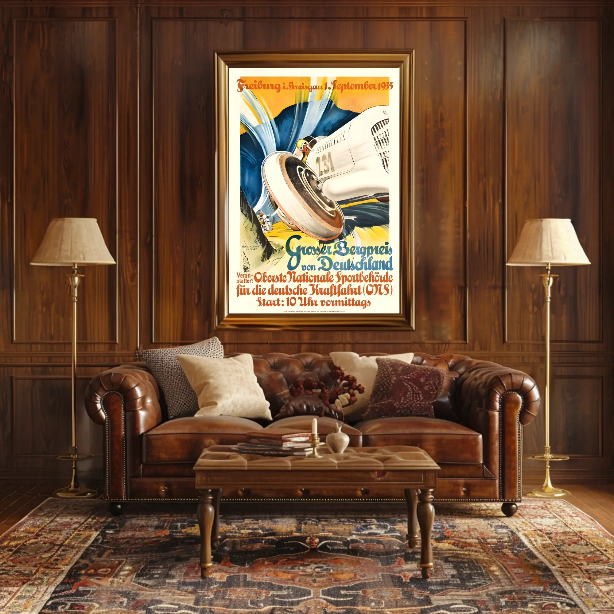 Großer Bergpreis von Deutschland 1935 Poster