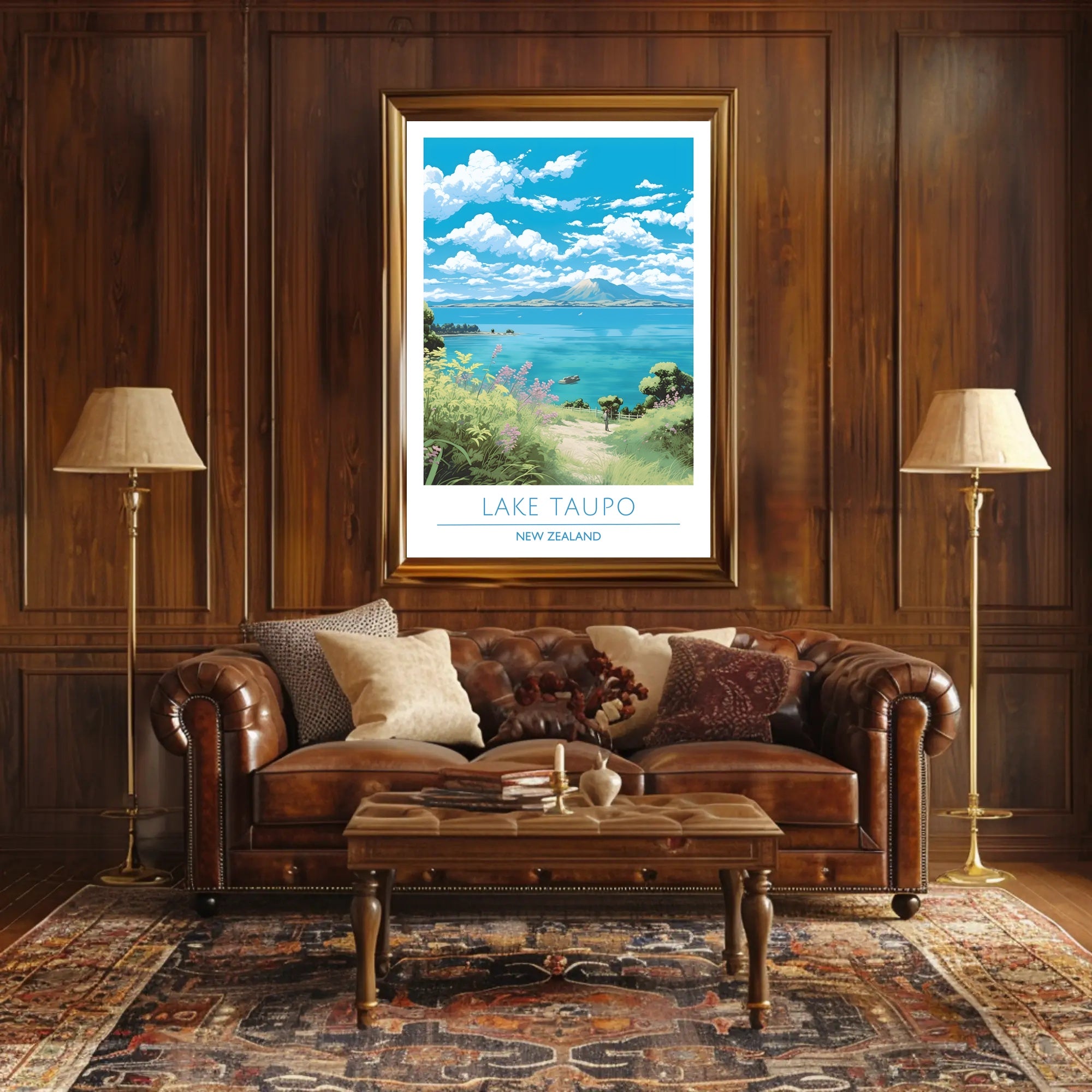 Lake Taupo Scenic Poster