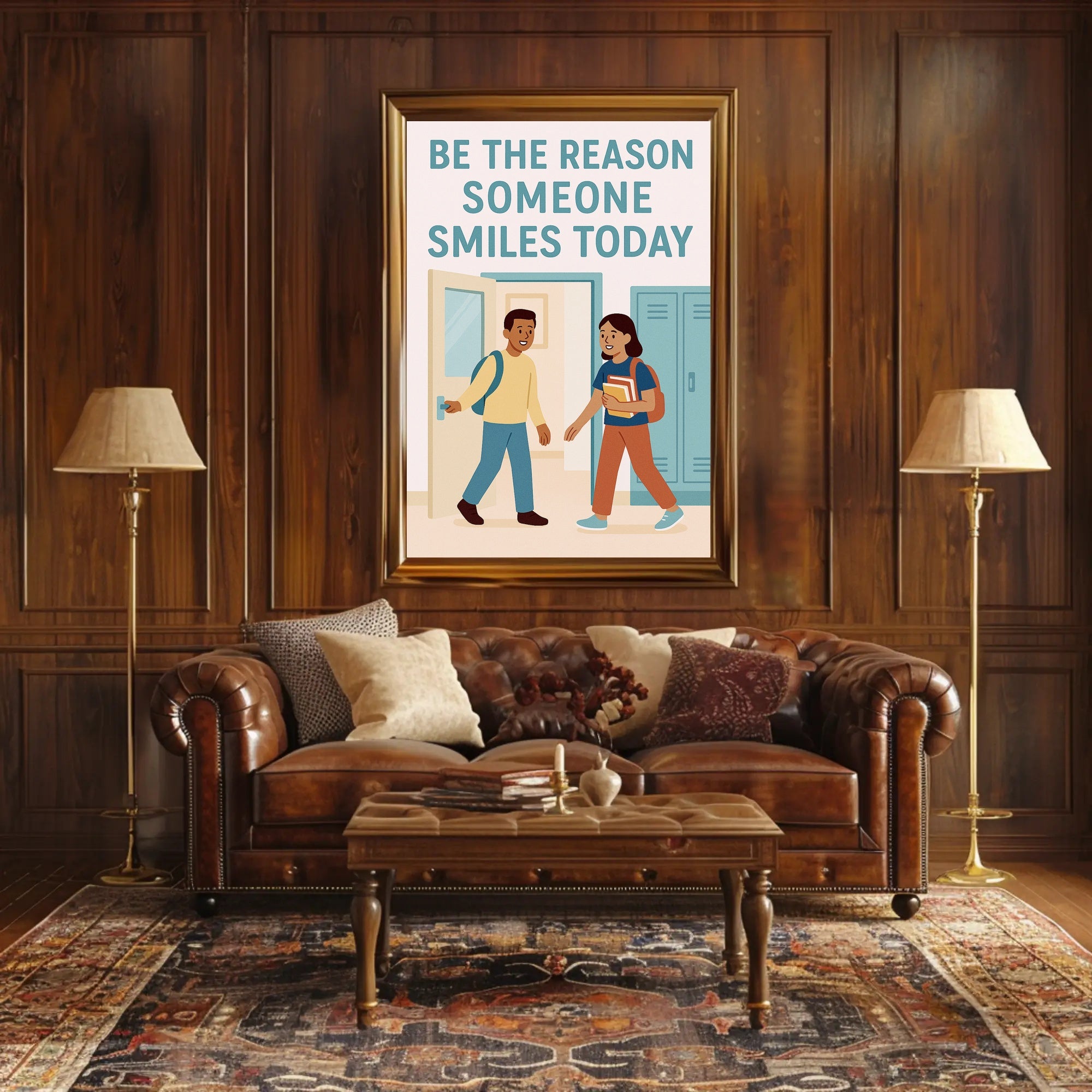 Be the Reason Someone Smiles Today Poster PosterGoat