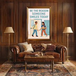 Be the Reason Someone Smiles Today Poster PosterGoat