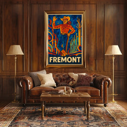 Fremont Mosaic Cowboy Poster