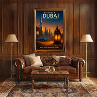 Discover Dubai A Fusion of Innovation and Tradition Description Poster