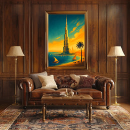 Towering Oasis Poster