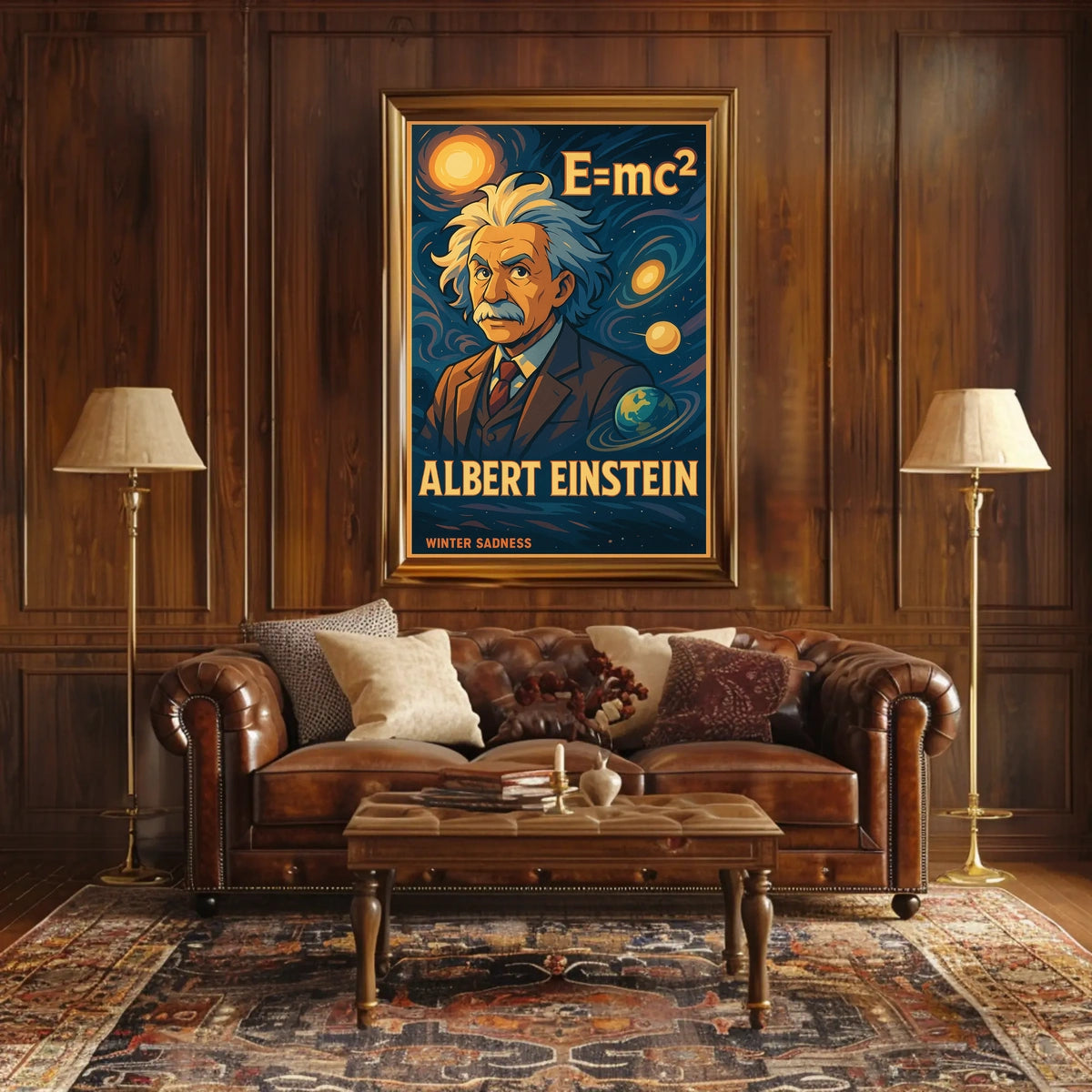 Albert Einstein Cosmic Visionary Poster