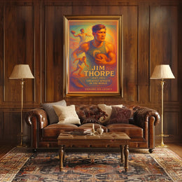 Celebrating a Legend The Greatest Athlete Jim Thorpe Poster