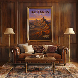 Welcome to Badlands National Park Poster