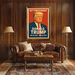 Trump 47Th President Patriotic Poster