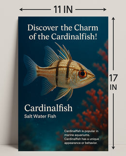 Discover the Charm of the Cardinalfish Poster PosterGoat