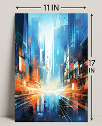 Futuristic Cityscape Poster