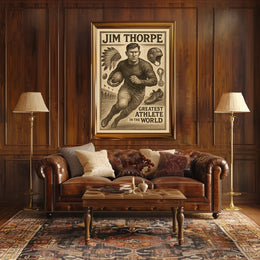 Jim Thorpe Legendary Athlete Poster
