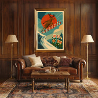 Reindeer Ski Jump Extravaganza Poster