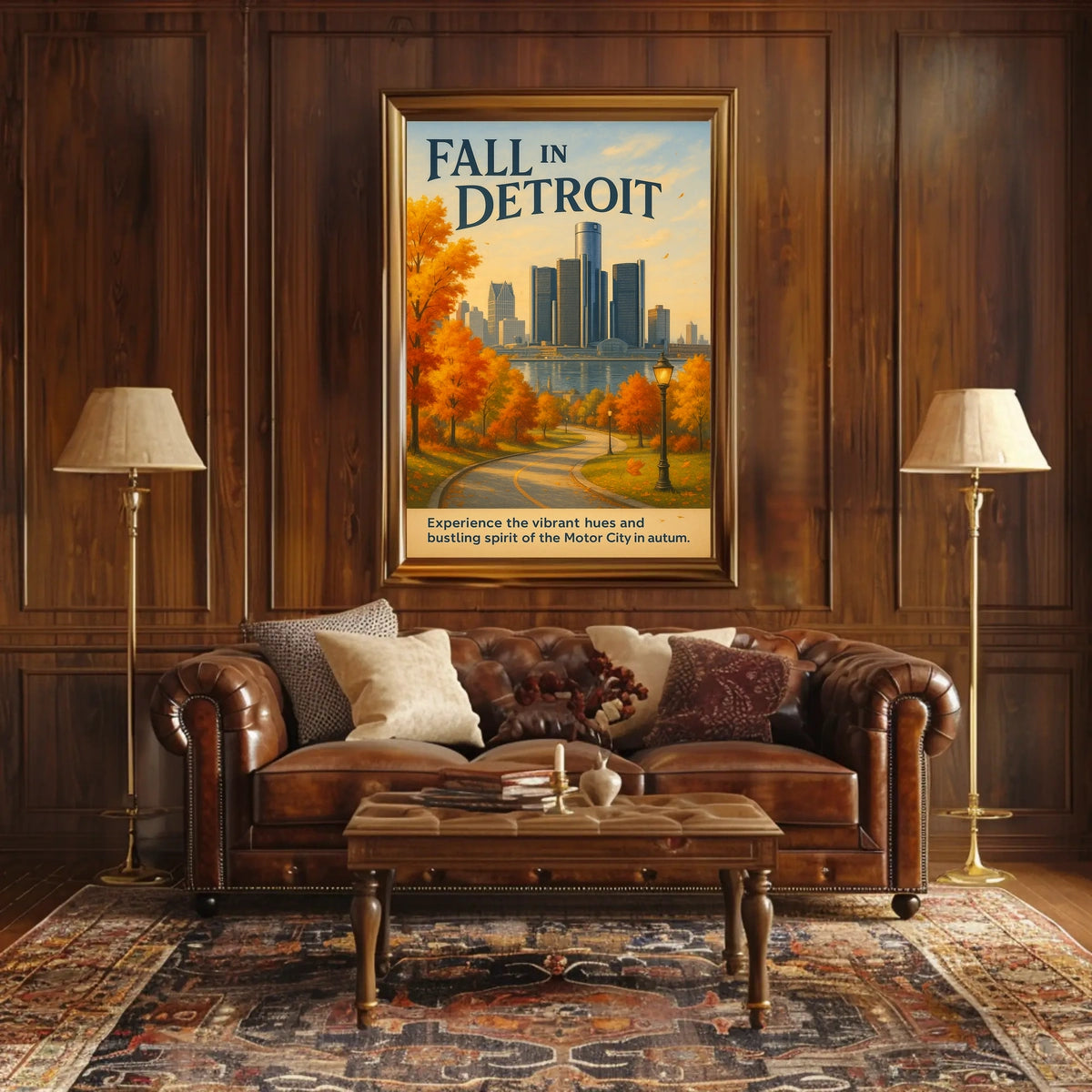 Fall in Detroit Poster
