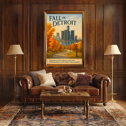 Fall in Detroit Poster