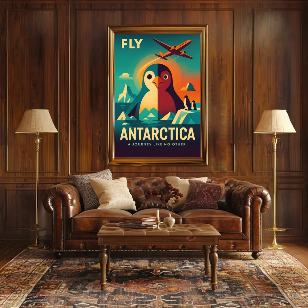 Antarctica Adventure Vintage Travel Art Poster PosterGoat