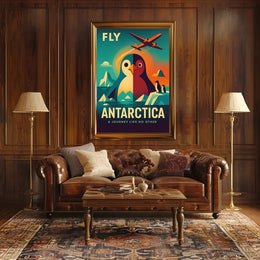 Antarctica Adventure Vintage Travel Art Poster PosterGoat