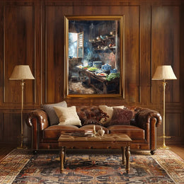 Vintage Cityscape Art Deco Style Poster