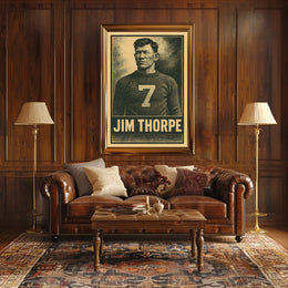 Jim Thorpe Iconic Athlete Poster