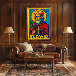 St. David Iconography Poster