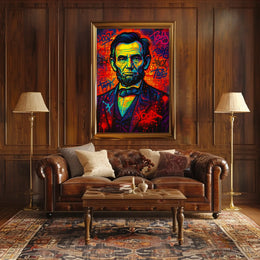 Vibrant Tribute To A Historical Figure Poster