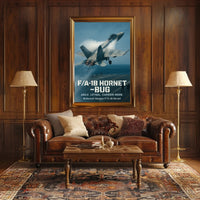 F/A-18 Hornet Athletic Poster