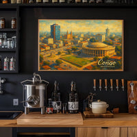 Congo Brazzaville Cityscape Poster
