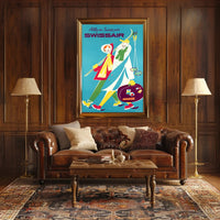 Travel to Switzerland with Swissair Poster PosterGoat