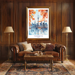 Toronto Skyline in Autumn Poster PosterGoat