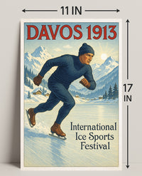 Davos 1913 International Ice Sports Festival Poster PosterGoat