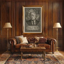 Donald Trump 47th President Photo Realism Wall Poster