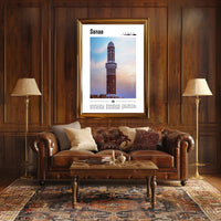 Sanaa's Historic Minaret: Cultural or Heritage Poster PosterGoat