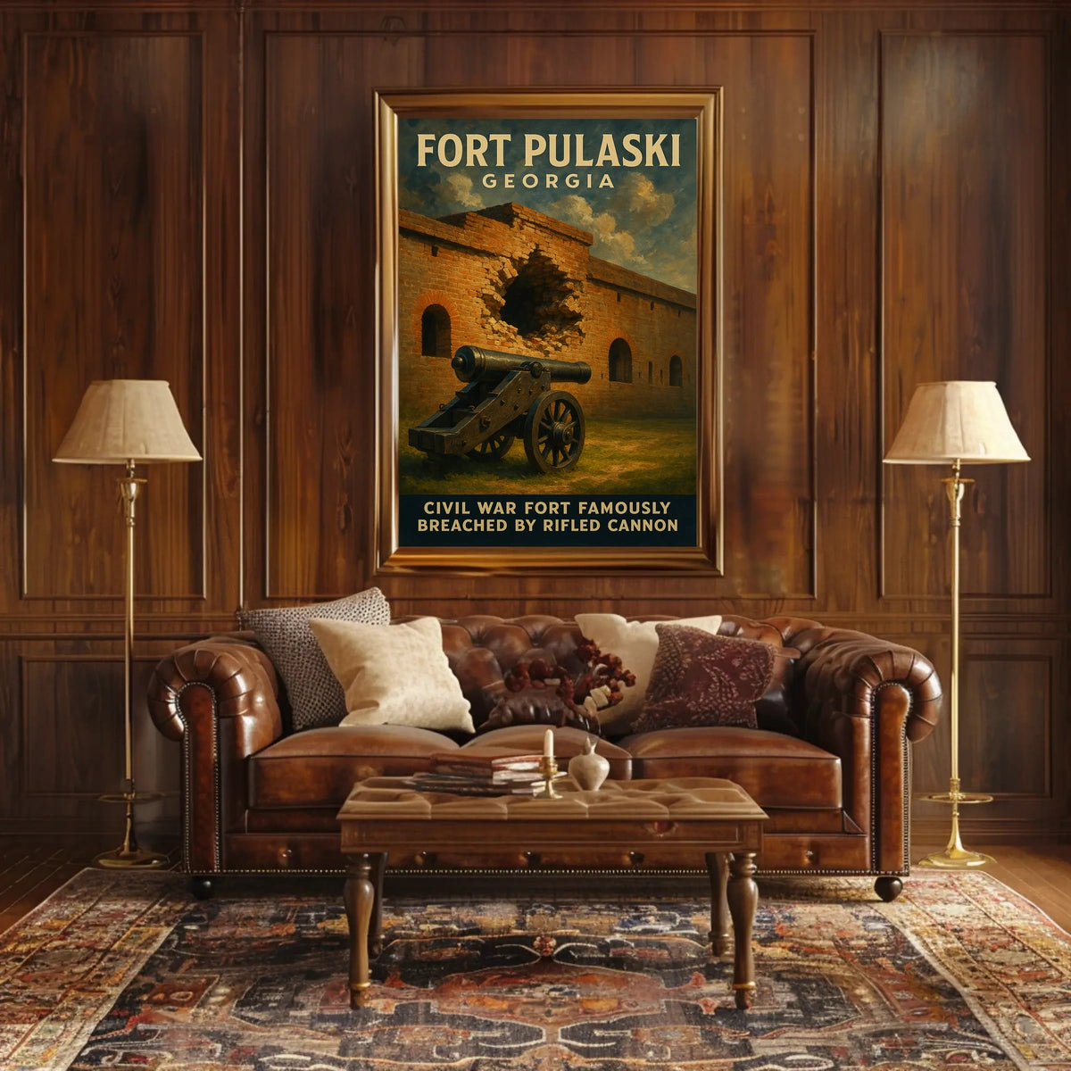 Fort Pulaski Civil War Landmark Poster