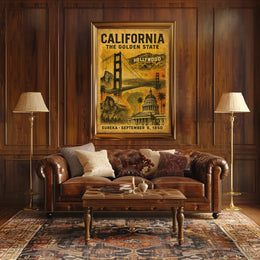 California The Golden State Poster