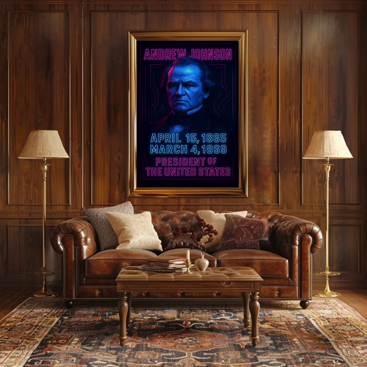 Andrew Johnson 17Th President Poster