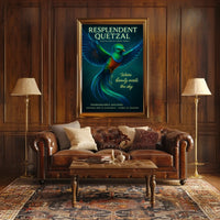 Resplendent Quetzal Celestial Jewel of Central America Poster