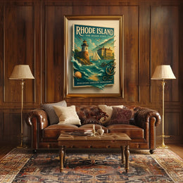 Rhode Island The Ocean State Poster