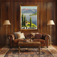 Lac DAnnecy Travel Poster
