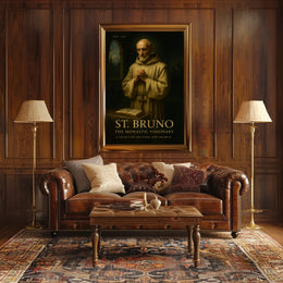 St Bruno Monastic Visionary Poster Wall Art