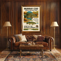 Murray Cod Heritage: Iconic Australian Fish Cultural Poster
