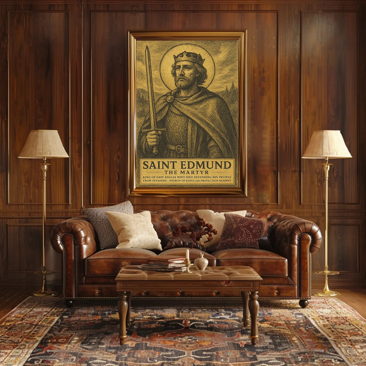 Saint Edmund The Martyr Poster